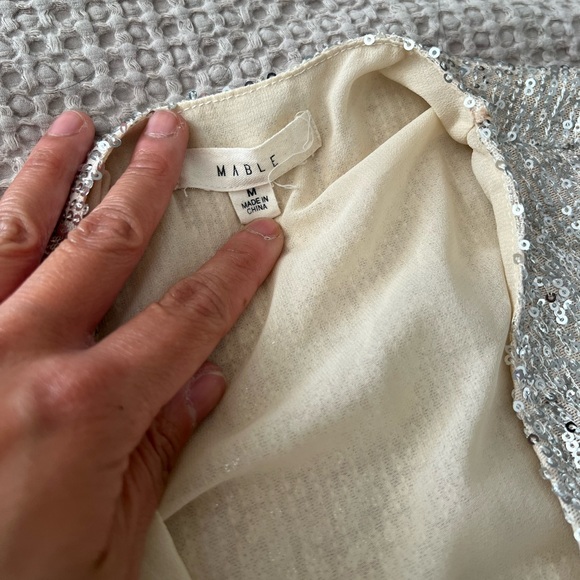 luna b. (Mable) sequined wrap dress - Picture 2 of 3